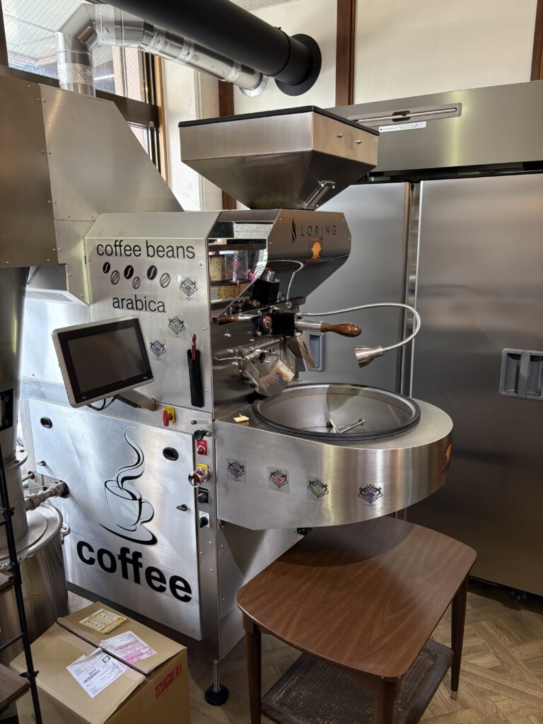 ピュアキャッスルコーヒー 本格的なLORING社製焙煎機