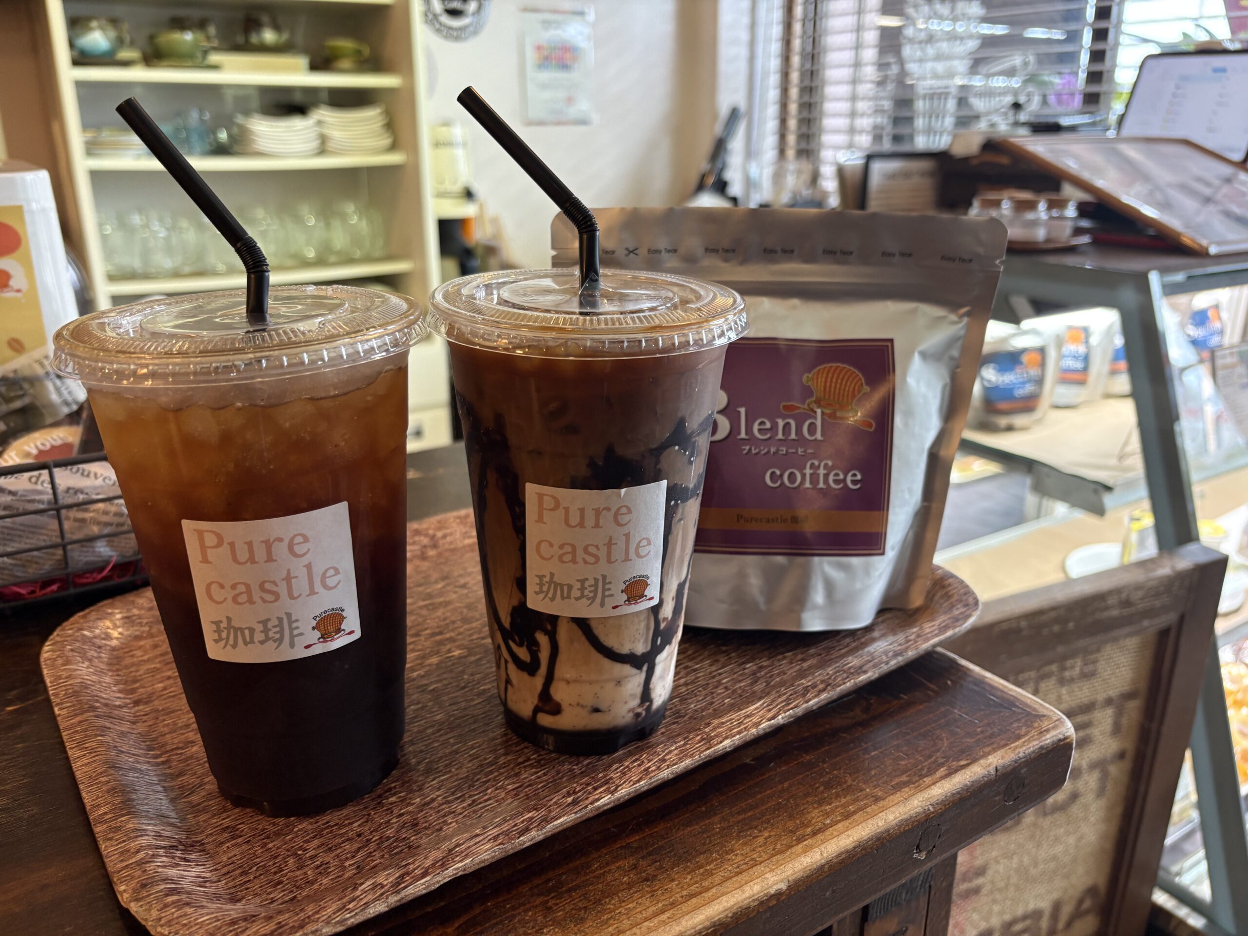 ピュアキャッスルコーヒー 激うまカフェモカと深みのアイスコーヒー