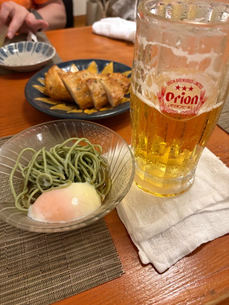 喜作 オリオンビールと新鮮な海鮮食卓