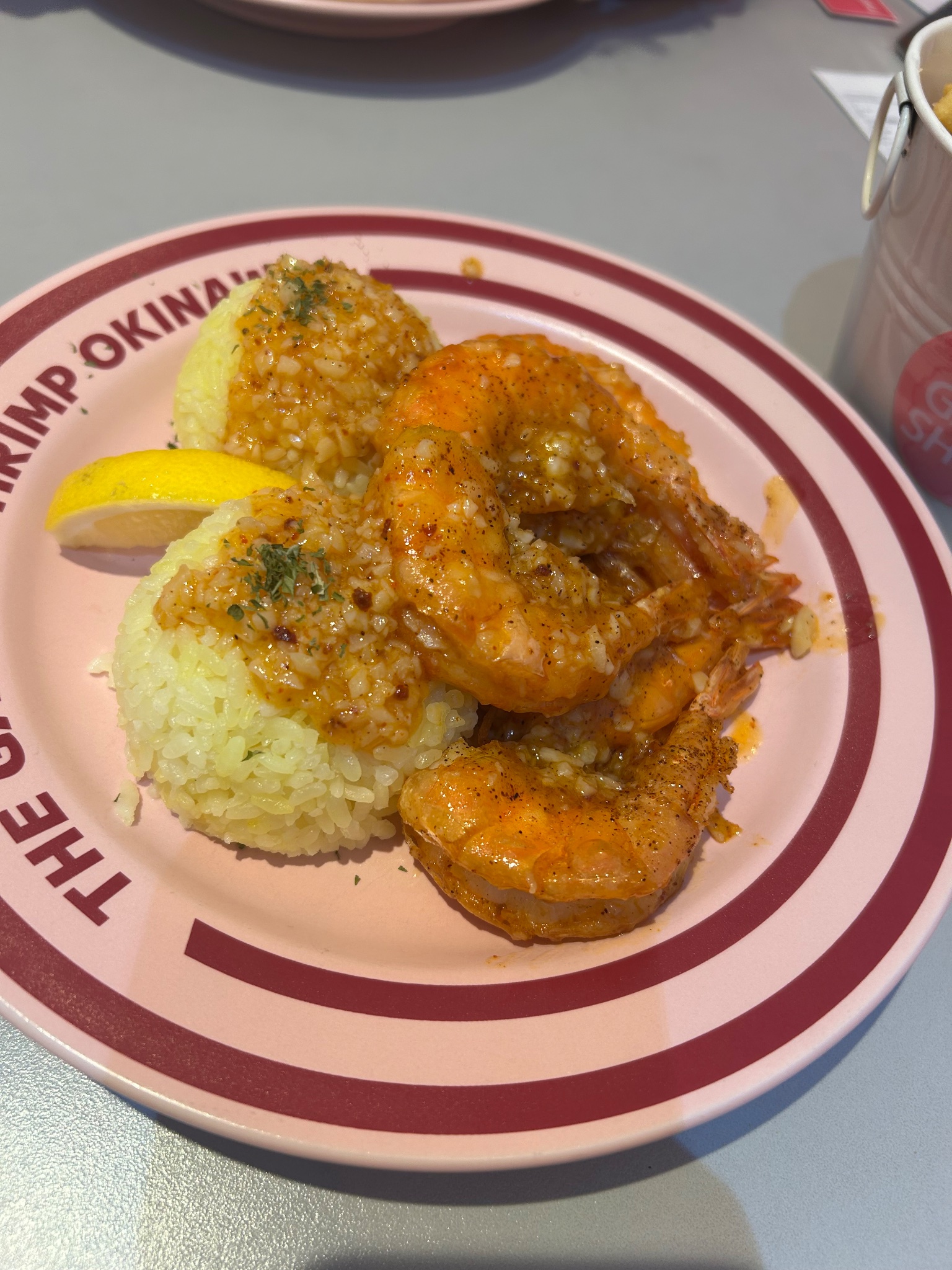 THE GARLIC SHRIMP