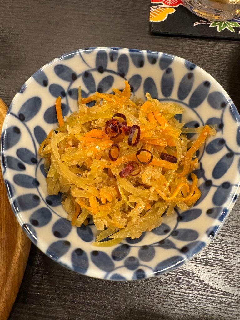 お酒に合う青パパイヤのきんぴら