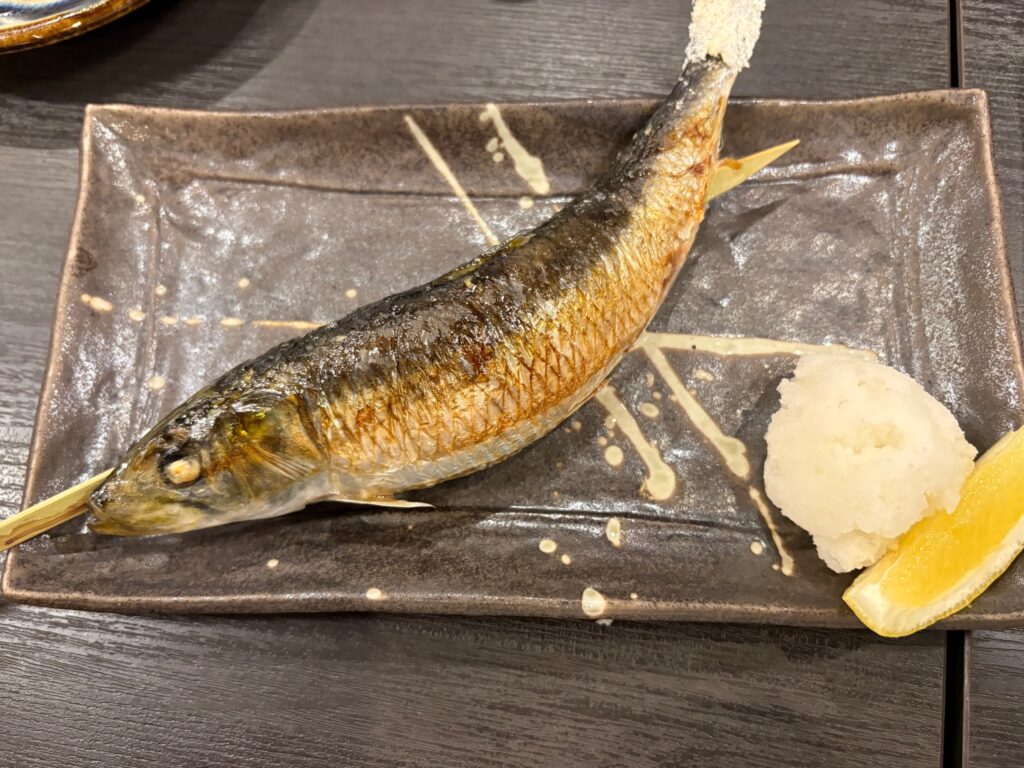 絶品魚の囲炉裏焼き