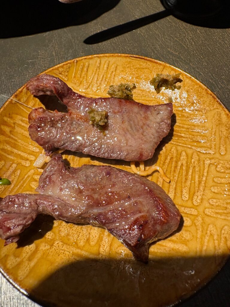 伊達しゃもじ 焼き上がった仙台牛タン
