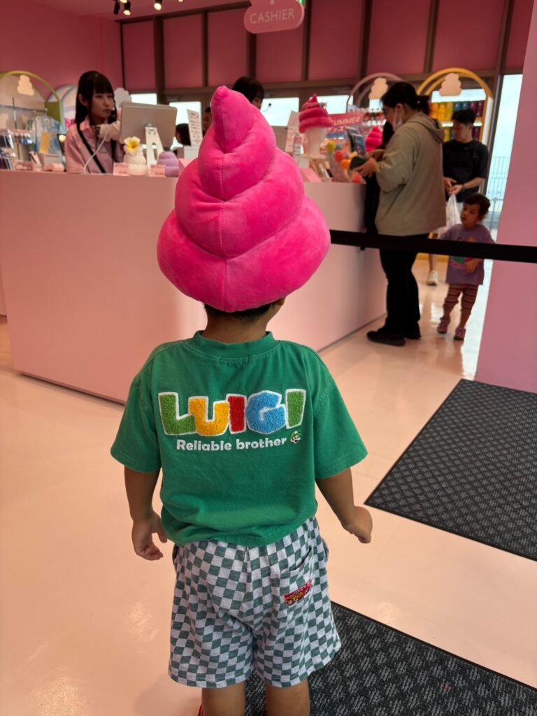 うんこミュージアム ピンクのうんこ帽子